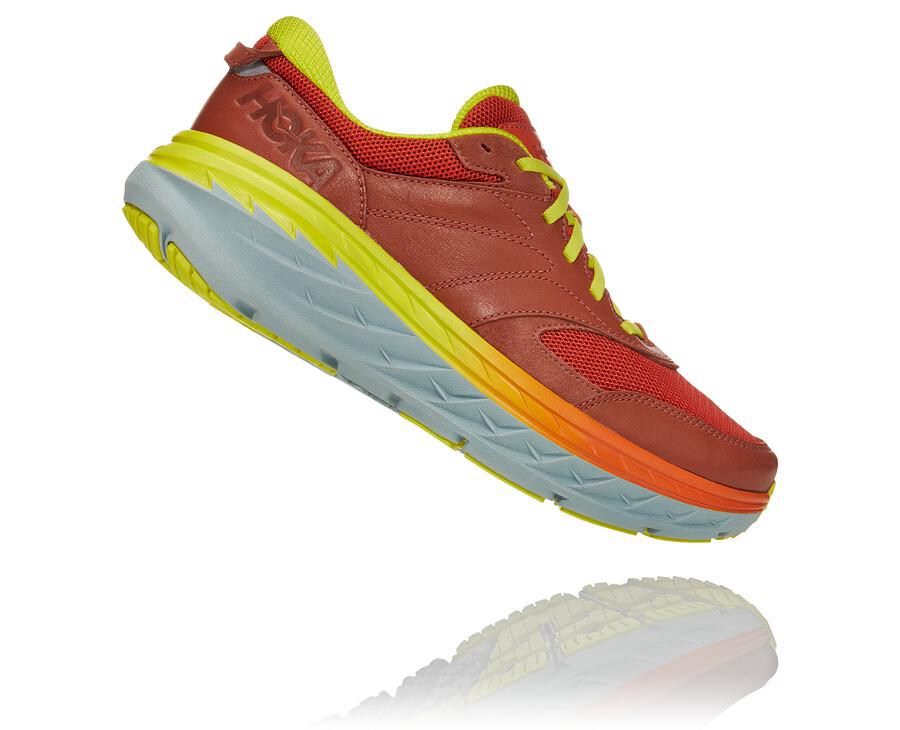 Running Shoes Mens - Hoka One One Bondi L - Red - EUMSNRD-90